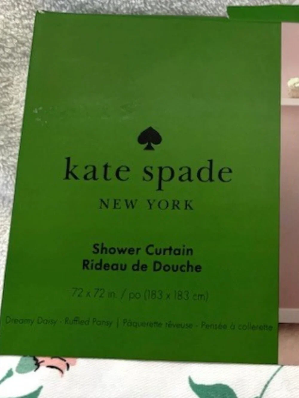 kate spade New York fabric shower curtain in 